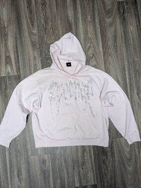 Revenge Xxxtentacion Heartbreak Bejeweled Hoodie Baby Pink Large